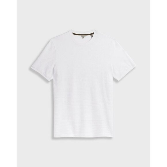 Ted Baker‎ Men's White Basketweave Crewneck Shirt Size 3 - Picture 5 of 11